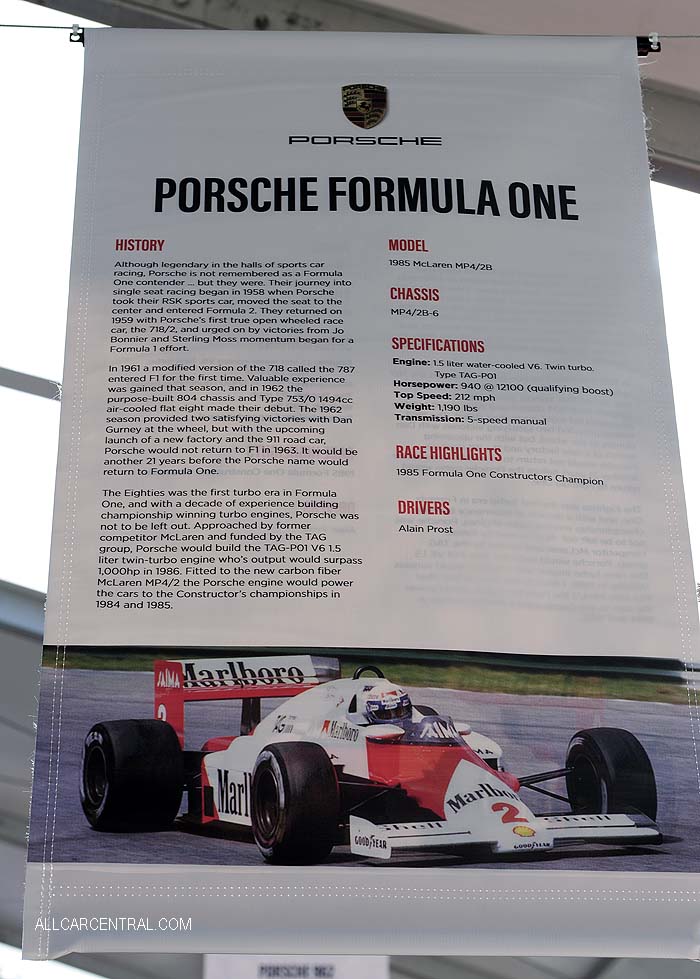 Mclaren-Porsche MP4-2B F1 sn-MP4-2B-6 1985 Rennsport VI 2018