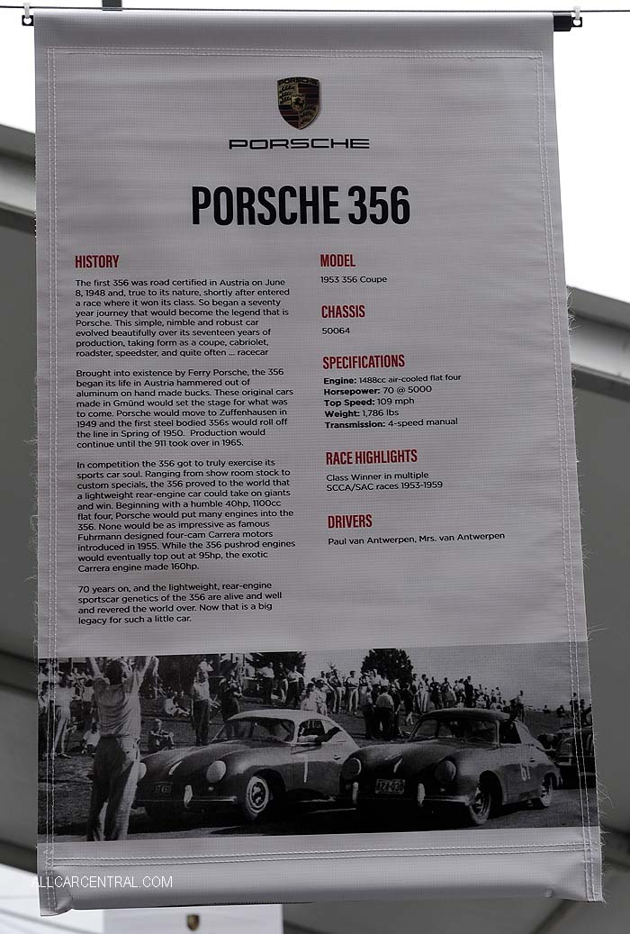 Porsche 356 Coupe sn-50064 1953 Rennsport VI 2018