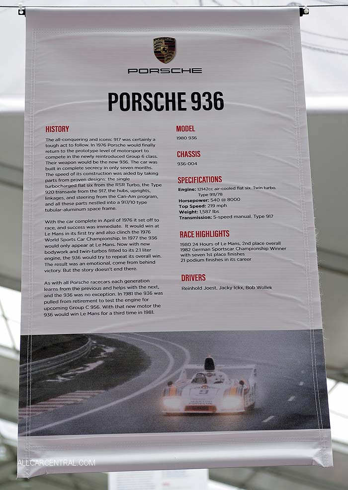 Porsche 936 sn-936-004 1980 Rennsport VI 2018