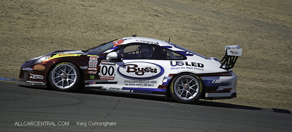 Porsche 911 GT3 Cup Corey Fergus WC Sonoma 2016 Keig  Cunningham Photo  