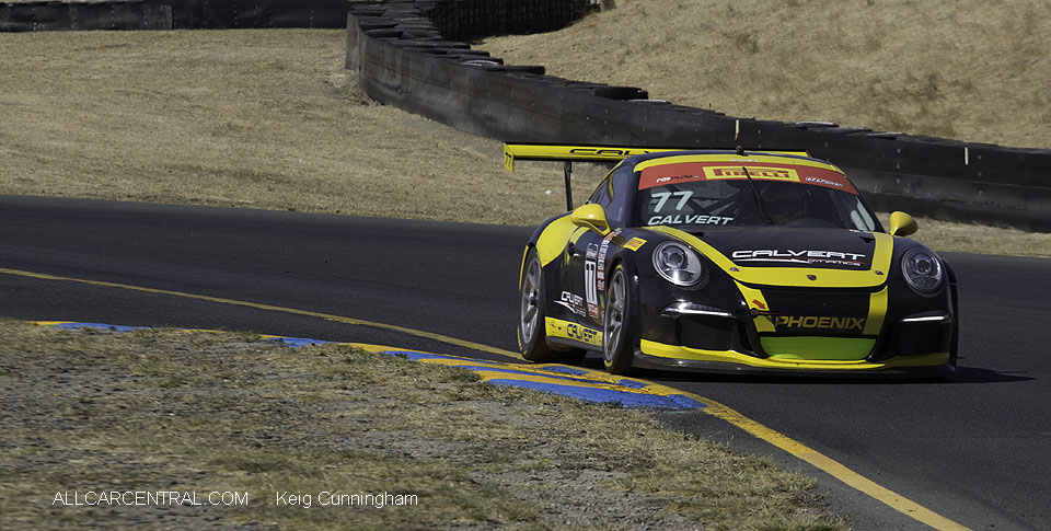 Porsche 911 GT3 Cup Preston Calvert WC Sonoma 2016 Keig  Cunningham Photo  
