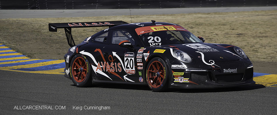 Porsche 911 GT3 Cup Sloan Urry WC Sonoma 2016 Keig  Cunningham Photo  