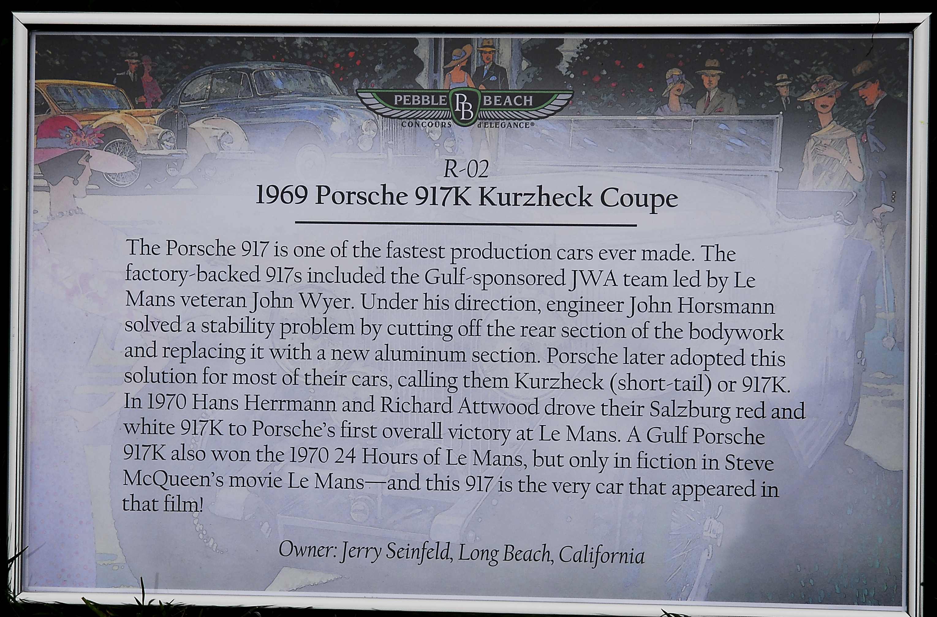Porsche 917K sn-917-022 1969 Pebble Beach 2009