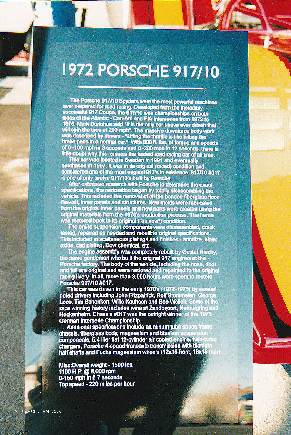 Porsche 917 sn-917-10-017 Laguna Seca 2002