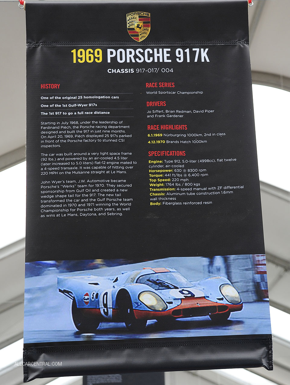 Porsche 917 sn-917 017-004 1969 Rennsport 2015