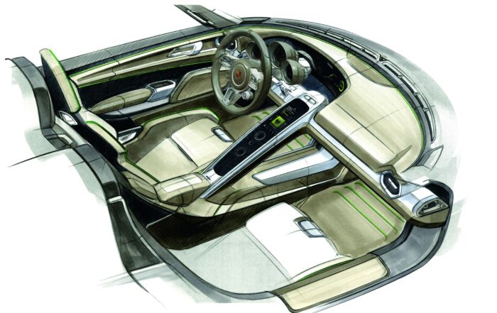 Porsche 918 Spyder plug-in hybrid drive 2012