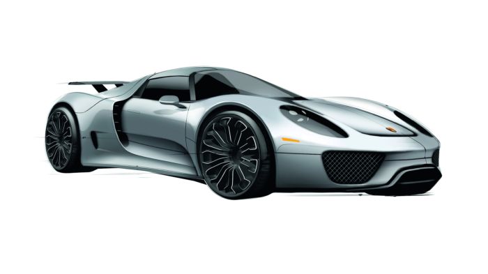 Porsche 918 Spyder plug-in hybrid drive 2012