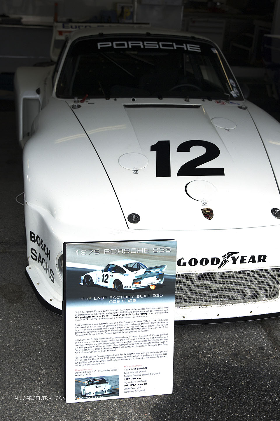 Porsche 935 sn-009-0029 1979 Monterey Motorsports Reunion 2016 George  McClure Photo