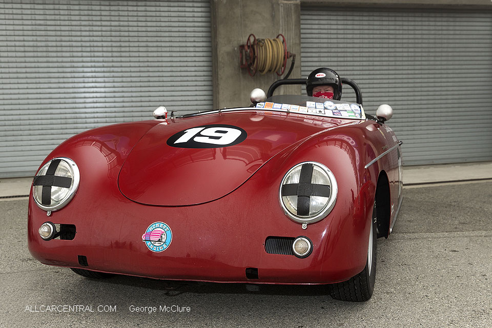 Porsche Speedster sn-84328 1958 Monterey Motorsports Reunion 2016 George McClure Photo